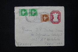 INDE - Entier Postal + Compléments De Ganespuram Pour La France En 1957 - L 82993 - Sobres