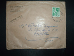 LETTRE (IMPRIMES) TP PAYSANNE 0,10 OBL.6-11 1961 TOULON RP VAR (83) - 1957-1959 Mäherin