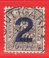 MiNr.257 O Altdeutschland  Württemberg Dienstmarken - Wurttemberg