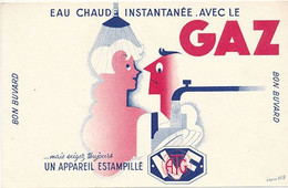 BUVARD - EAU CHAUDE INSTANTANEE AVEC LA GAZ (DESSIN D'APRES BOB) - Electricity & Gas