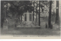 27  Beaumont Le Roger  Le Monument Aux Morts 1914 - 1918 - Beaumont-le-Roger