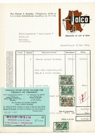 VP FACTURE 1956 (V2030) ALCO DAIM Vêtements En Cuir Et Daim (1 Vue) BRUXELLES Rue Gheude 9 - Textile & Vestimentaire