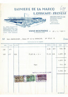 VP FACTURE 1961 (V2030) LAINIèRE DE LA MARCQ L. DRISCART - PROVOST (1 Vue) Fabrique D'étoffes De Laine VIANE MOERBEKE - Kleidung & Textil