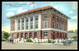 UNITED STATES - NEBRASKA - NORTH PLATTE - Post Office And Federal Building.(Ed. C. T. Photochrom NºA-41760)carte Postale - Poste & Facteurs