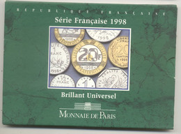 COFFRET 1998 MONNAIE BU FDC NEUF - BU, BE & Estuches