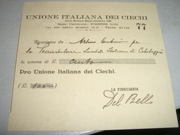 RICEVUTA UNIONE ITALIANA DEI CIECHI - Unclassified