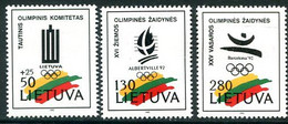 LITHUANIA 1992 Olympic Games MNH / **.  Michel 496-98 - Lituanie