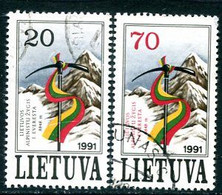 LITHUANIA 1991 Ascent Of Everest Used.  Michel 484-85 - Lituania