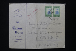 JORDANIE - Enveloppe De L'Hôtel Gloria De Jérusalem Pour Paris - L 83067 - Jordan