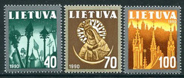 LITHUANIA 1991  National Symbols MNH / **.  Michel 474-76 - Lithuania