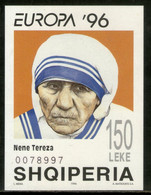 Albania 1996 Mother Teresa Nobel Prize Winner Sc 2508 M/s MNH # 963 - Mère Teresa