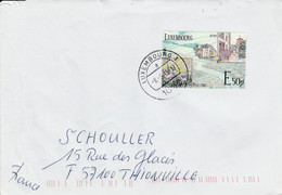 LUXEMBOURG SEUL SUR LETTRE POUR LA FRANCE 2013 - Cartas & Documentos