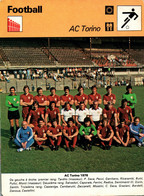 Fiche Sports: Football - Equipe De L'AC Turin Torino, 7 Titres De Champion Du Calcio, 5 Coupes D'Italie - Deportes