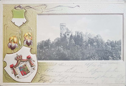 AK Meiningen Prägelitho Schloss Landsberg 1904 Bahnpost N Göttingen - Meiningen