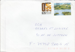 LUXEMBOURG AFFRANCHISSEMENT COMPOSE SUR LETTRE POUR LA FRANCE 2007 - Storia Postale