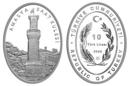 AC - AMASYA CLOCK TOWER CLOCK TOWER SERIES # 8 COMMEMORATIVE SILVER COIN TURKEY 2020 PROOF UNCIRCULATED - Zonder Classificatie