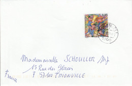 LUXEMBOURG SEUL SUR LETTRE POUR LA FRANCE 2011 - Storia Postale