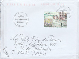 LUXEMBOURG SEUL SUR LETTRE POUR LA FRANCE 2013 - Cartas & Documentos