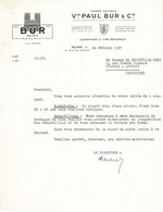 VP COURRIER 1957 (V2030) VEUVE PAUL BUR & CIE - CHAMPAGNE Et VINS MOUSSEUX (1 Vue) REIMS 61, Rue De Verdun - Alimentaire