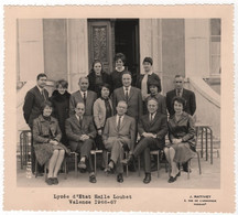 Photo Originale VALENCE Lycée D'Etat Emile Loubet Personnel Enseignants 1966 1967 Par Rativet - Luoghi