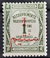 MAROC 1911 - MLH - YT 13 - Chiffre Taxe 1c - Neufs