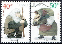 ICELAND # FROM 2000 STAMPWORLD 968-69A   TK: 12¾ X 13¼ - Usados