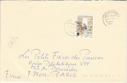 LUXEMBOURG SEUL SUR LETTRE POUR LA FRANCE 2012 - Lettres & Documents