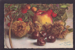 CPA CHIOSTRI Carlo Illustrateur Italien Italie Circulé Fruits Chataigne - Chiostri, Carlo