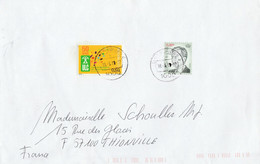 LUXEMBOURG AFFRANCHISSEMENT COMPOSE SUR LETTRE POUR LA FRANCE 2013 - Storia Postale