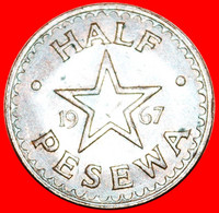 • STAR: GHANA ★ 1/2 PESEWA 1967! LOW START ★ NO RESERVE! - Ghana