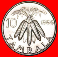 • MULUZI : MALAWI ★ 10 TAMBALA 1995 MINT LUSTER! LOW START ★ NO RESERVE! - Malawi