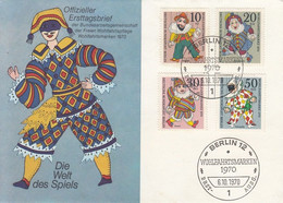 GERMANY Berlin FDC 373-376 - Puppets