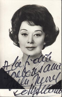 Autographe Signature Dédicace Actrice Comédienne Cinéma Théâtre Edwige Feuillère Feutre Noir - Autres & Non Classés