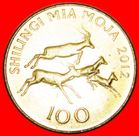 • ANTELOPES (1993-2015): TANZANIA ★100 SHILLINGS 2012 MINT LUSTER! LOW START ★ NO RESERVE! - Tanzanie