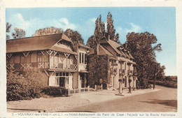 37-SVOUVRAY-LES-VINS- HÔTEL RESTAURANT DU PONT DE CISSE , FACADE SUR LA ROUTE NATIONALE - Vouvray