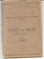 INDOCHINE . VIETNAM .LIVRET DE SOLDE INGENIEUR FRANCAIS . SAIGON . 1951 - Documenti Storici