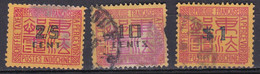 Indochine Timbre Taxe 1931-41 N°58-67-74+57-58-59-60-62-63 Oblitéré Neuf** Neuf* Sans Gomme 2scan - Timbres-taxe