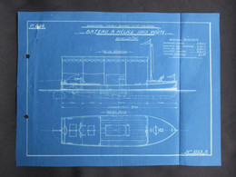 VP PLAN Et ELEVATION 1926 (V2030) BATEAU à HELICE Sous VOUTE (6 Vues) Echelle 1/50 Chantiers Navals Belges CRUYBEKE - Autres Plans