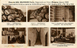 Bergerac * CPA Pub * Chais De MM. DELPERIER Frères Négociants En Vins * Viticulteur Vin * + Cachet  SELOSSE Représentant - Bergerac