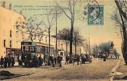 94-CHOISY-LE-ROI- L'AVENUE DE PARIS ET LA STATION DES TRAMWAYS - Choisy Le Roi