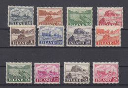 Iceland 1950 - Michel 263-270, 275-276, 296-297 Mint Hinged * - Neufs