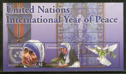 Dominica 2004 International Year Of Peace Mother Teresa Nobel Prize Winner Sc 2515 M/s MNH # 5498 - Mother Teresa