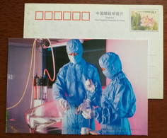 Protective Clothing And Helmet,Pressure Pump,Dropper,China 2006 Changchun Biopharmaceutical Industry Pre-stamped Card - Pharmacy