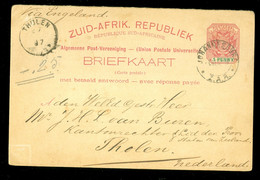 HANDGESCHREVEN BRIEFKAART South Africa Afrique Du Sud * Zuid-Afrika Republiek * Uit 1897 Gelopen Naar THOLEN  (11.868x) - Oranje-Freistaat (1868-1909)