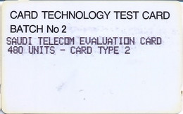 SAUDIARAB : SAUO09 480u Card Type 2 Test Card MINT - Saudi Arabia