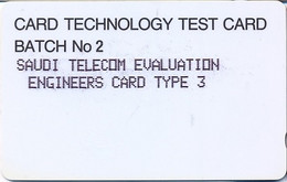 SAUDIARAB : SAUO07 ENGINEERS Card Type 3 USED - Saudi Arabia