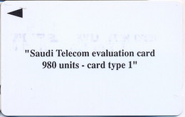 SAUDIARAB : SAUO04 980 Units Card Type 1 MINT - Arabia Saudita