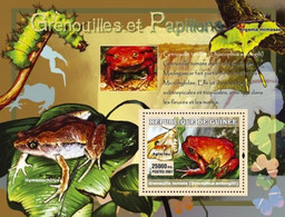 Guinea 2007 MNH - Grenouilles Et Papillons / Frogs And Butterflies. YT 537, Mi 4737/BL1191 - República De Guinea (1958-...)