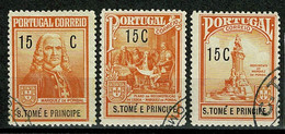 S. Tomé, 1925, # 1/3, Imp. Postal, Used - St. Thomas & Prince