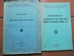 CATALOGO DEL MINISTERO COMUNICAZIONI CARTE-VALORI PER COLLEZIONE E SUPPLEMENTO - Filatelie En Postgeschiedenis